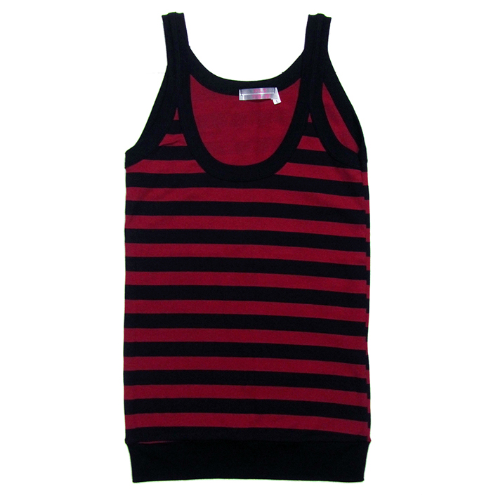 CAMISETA TIRANTES RAYAS ROJAS